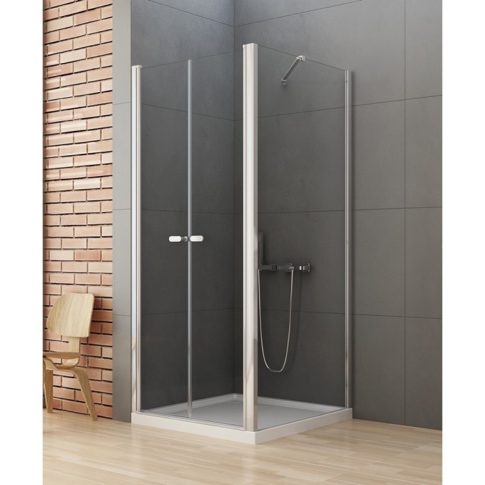 Душевое ограждение 90x70x195, New trendy New soleo chrome, хром арт. D-0145A/D-0090B