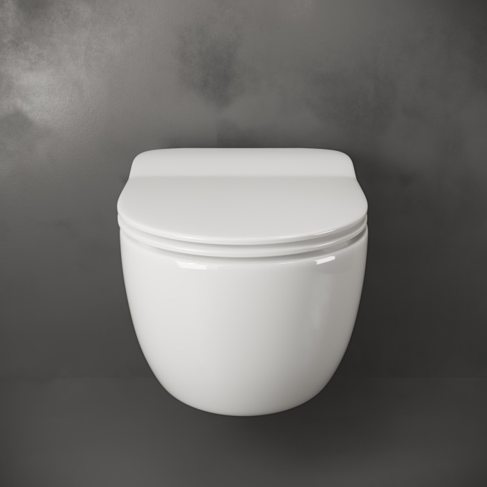 Ceramicanova подвесной унитаз с сиденьем simple, cn1301 цвет: белый