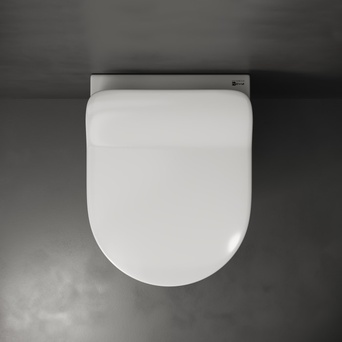 Ceramicanova подвесной унитаз с сиденьем simple, cn1301 цвет: белый