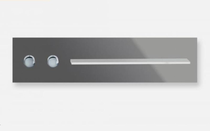 Keuco панель для ванны и душа с термостатом на 1 потребителя рукоятки слева, metime_spa, антрацит глянцевый арт. 56161 011101