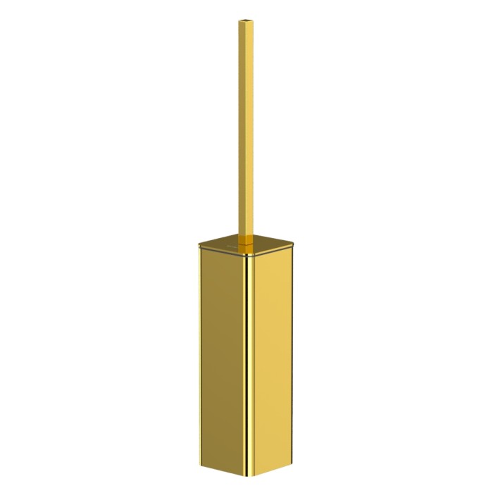 Ершик для унитаза, напольный, Whitecross Cubo gold, золото арт. CU2476GL