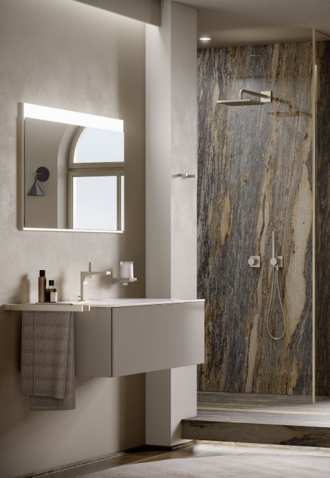 Keuco душевой кронштейн настенный dn 15 462 мм х 80 мм х 80 мм, universal, хром арт. 53088 010402