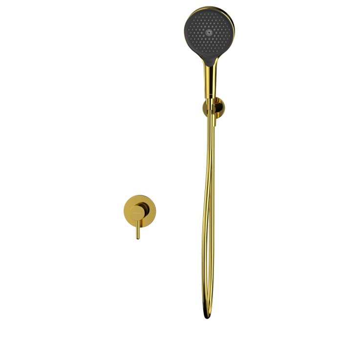 Душевая система скрытого монтажа, Whitecross Y gold, золото арт. YSET02TOPGL