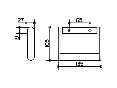 Keuco держатель туалетной бумаги с двойной антивандальной, plan, хром арт. 14961 010000