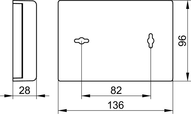 Keuco дозатор гигиенических пакетиков в комплекте с пакетиками finish, universal, алюминий finish арт. 04976 170000