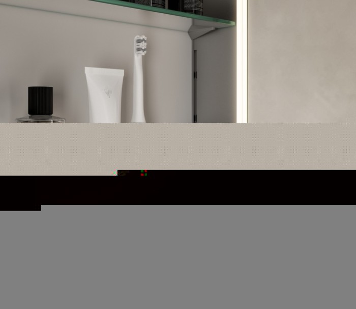 Keuco шкаф с подсветкой для встраиваемого монтажа 115 мм х 800 мм х 710 мм, с 2 поворотными ассиметричными дверцами, somaris, белый матовый арт. 14512 512200