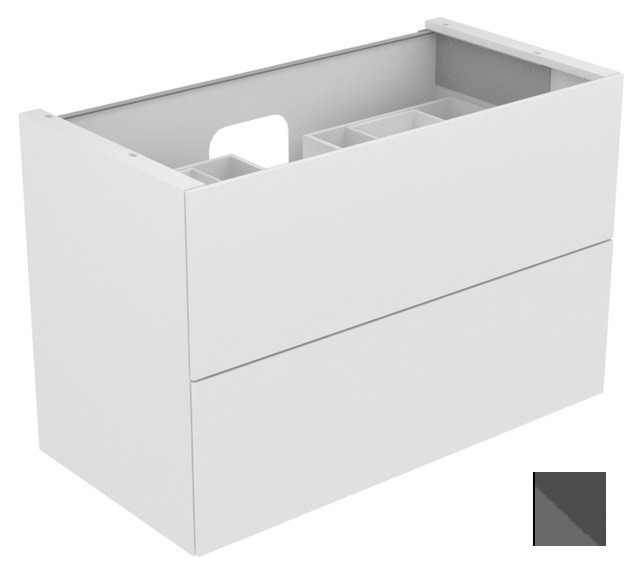 Keuco тумба подвесная под раковину с двумя выдвижными фронтами, edition 11, антрацит арт. 31352 110000