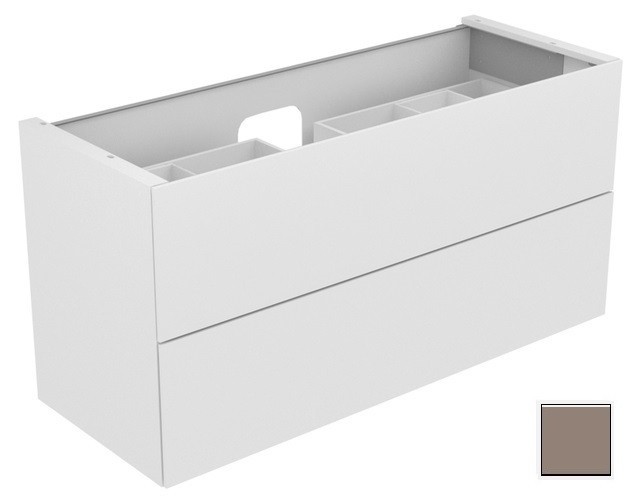 Keuco тумба подвесная под раковину с двумя выдвижными фронтами, edition 11, трюфель арт. 31362 370000