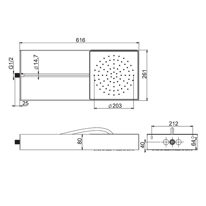 Fima Carlo Frattini верхний душ moove настенного монтажа в белой матовой раме, передвижной модуль подачи воды wellness, хром арт. f2991bcr