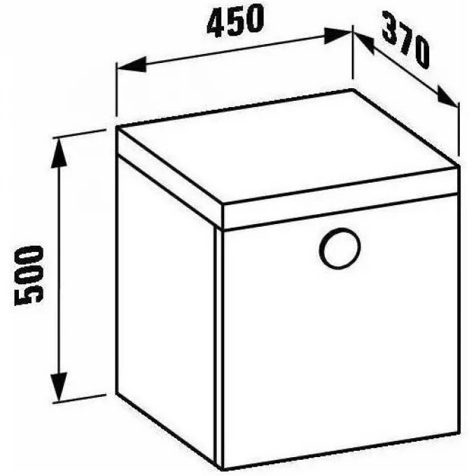 LAUFEN тумба на колесиках lb3 45х37, LB - 4.6410.1.068.561.1