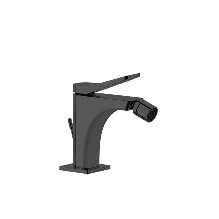 Gessi Смеситель для биде на 1 отв., с донным клапаном излив 114мм, Rilievo, 59007#299 цвет: nero xl