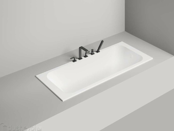 Salini ванна встраиваемая 170x80, orlanda, 102016grh цвет: глянцевый белый