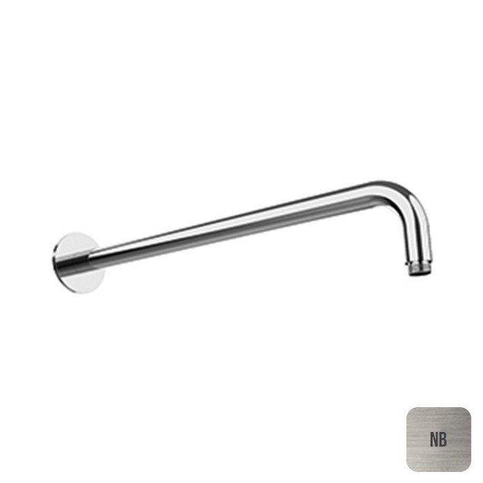Держатель верхнего душа настенный L42 см с круглым отражателем, Almar Arms, E021115.NB цвет: никель брашированный