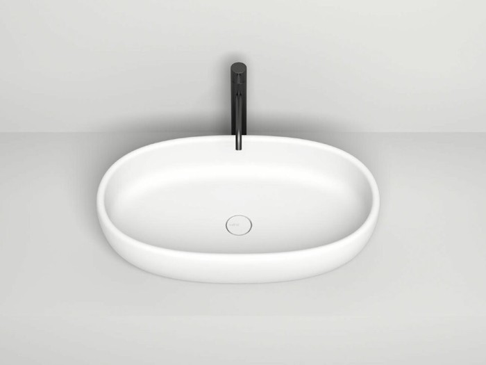 Salini раковина накладная 69x39,5, luce, 110721mrh цвет: матовый белый