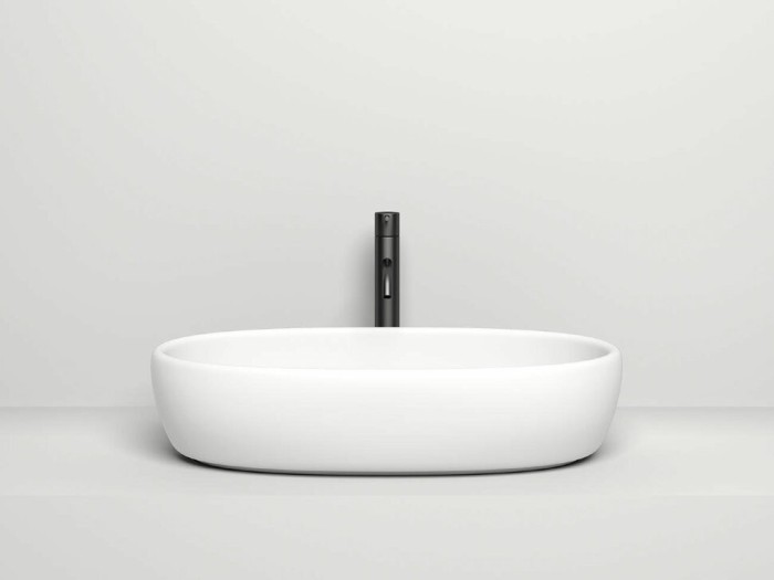 Salini раковина накладная 69x39,5, luce, 110721mrh цвет: матовый белый