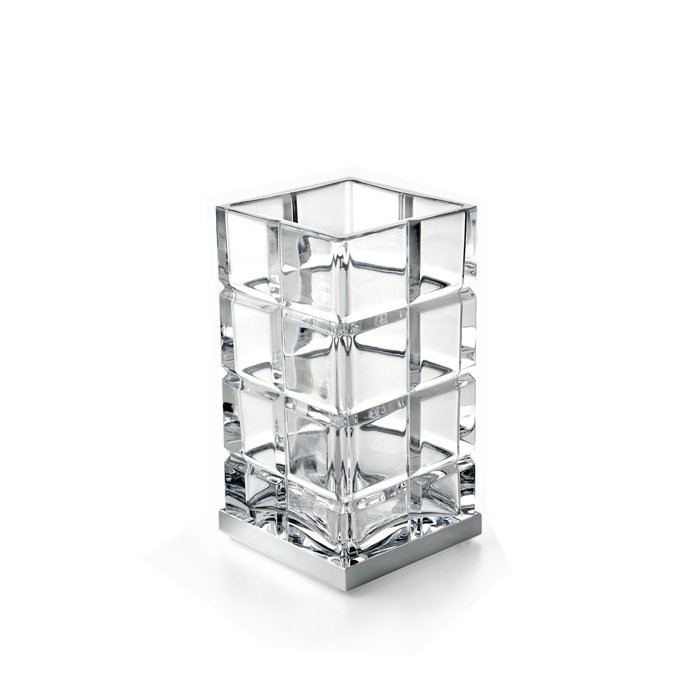 Стакан для зубных щёток настольный (никель матовый), 3SC Palace Crystal - PA03ACRNX