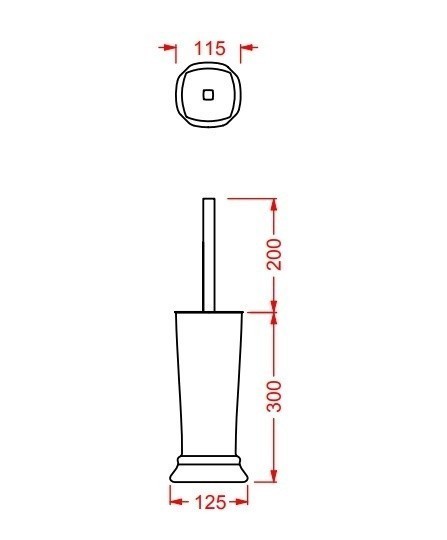 ArtCeram ершик для унитаза, cic004 01 jazz цвет: белый глянцевый