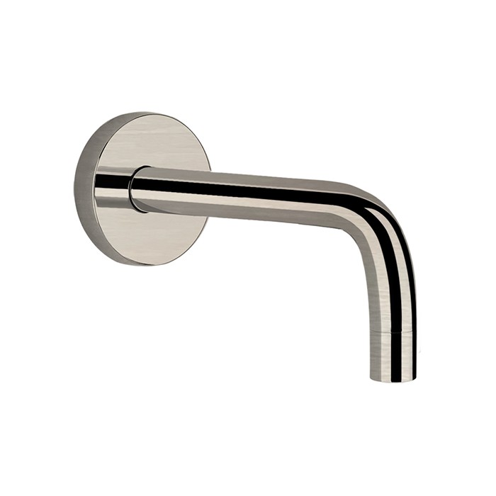 Gessi Настенный излив короткий, Emporio Via tortona, 38780#149 цвет: finox brushed nickel