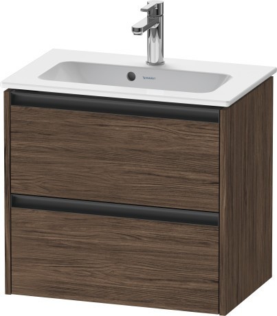 Duravit тумба подвесная под раковину 390 мм х 610 мм х 549 мм, ketho.2, k25255021210000 цвет: орех темный