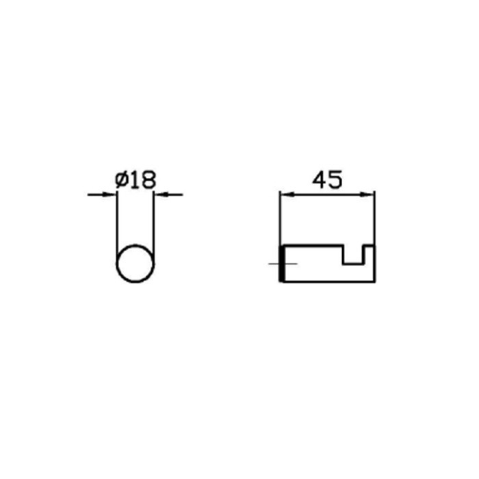 Zucchetti крючок, подвесной, closer, хром арт. zad550