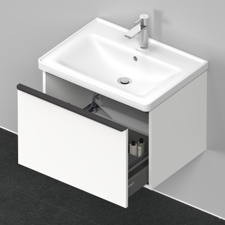 Duravit тумба подвесная под раковину 634 мм х 452 мм, d-neo, de425401818 цвет: gres pietra grey opaco