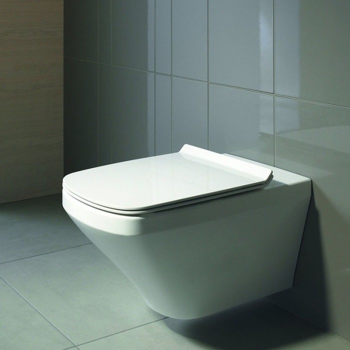 Duravit унитаз подвесной с вертикальным смывом, c покрытием wondergliss, с креплением, durastyle, 25520900001 цвет: белый