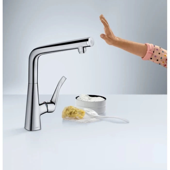 Hansgrohe смеситель для кухни, Metris Select M71, хром арт. 14883000
