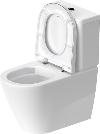 Duravit унитаз напольный rimless 370 мм х 650 мм, с вертикальным смывом, vario, без смывного края, с креплением, d-neo, 2002090000 цвет: белый