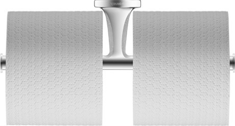 Duravit держатель двойной для туалетной бумаги, starck t, 0099381000 цвет: хром