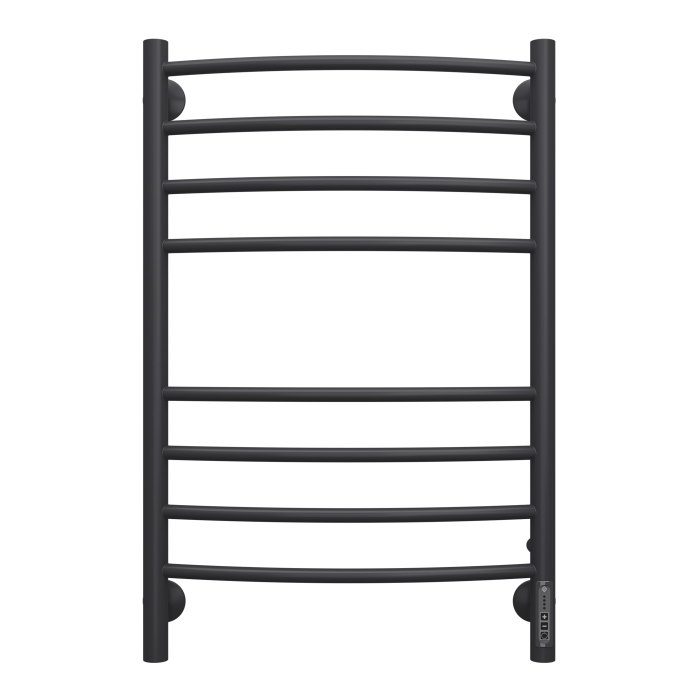 Terminus электрический полотенцесушитель классик п8 500х800 электро кс 9005 матовый (встроен диммер), электрика эконом арт. 4670078527608