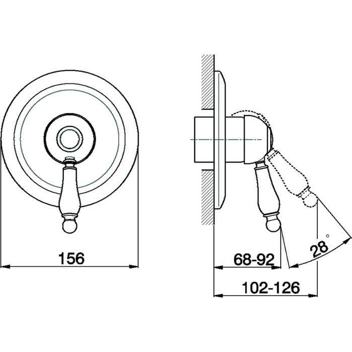 Cisal однорычажный смеситель для душа em00300027 arcana empress, цвет: бронза