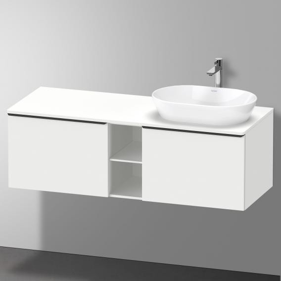 Duravit тумба подвесная под раковину справа 1400 мм х 550 мм и открытой полкой, d-neo, de4950r1818 цвет: gres pietra grey opaco