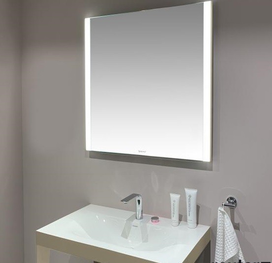 Duravit зеркало с подсветкой 820 мм х 800 мм, версия sensor, xviu, xv70320b1b1 цвет: матовое шампанское