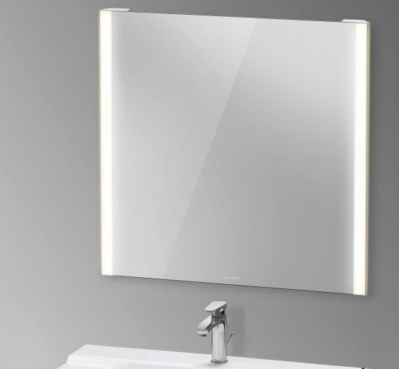 Duravit зеркало с подсветкой 820 мм х 800 мм, версия sensor, xviu, xv70320b1b1 цвет: матовое шампанское