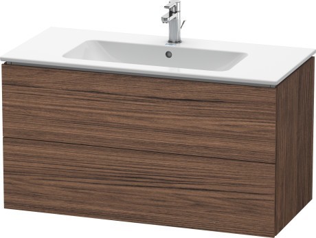 Duravit тумба подвесная под раковину, l-cube, lc624202121 цвет: орех темный