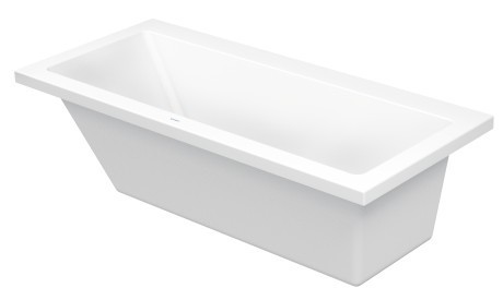 Duravit акриловая ванна 1700 х 750 c наклоном для спины слева, встраиваемая версия, vero, 700133000000000 цвет: белый