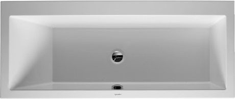 Duravit акриловая ванна 1700 х 750 c наклоном для спины слева, встраиваемая версия, vero, 700133000000000 цвет: белый