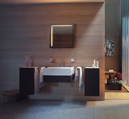 Keuco раковина из минерального литья с тремя отверстиями под смеситель альпийский, edition 300, белый альпийский арт. 30380 310013