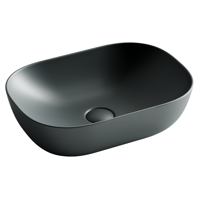 Ceramicanova раковина накладная element, cn6009mdh цвет: серый