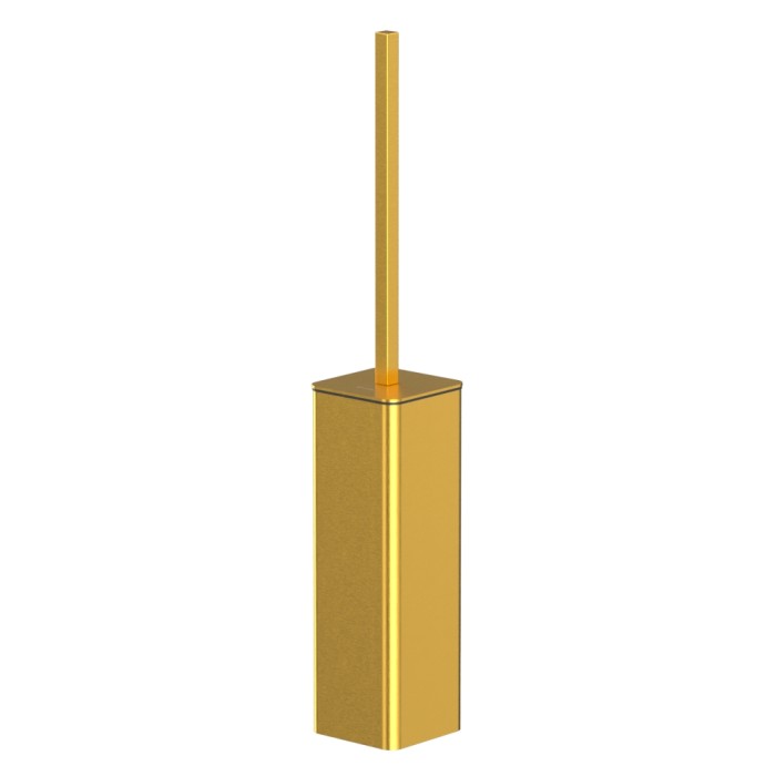 Ершик для унитаза, напольный, Whitecross Cubo gold brushed, брашированное золото арт. CU2476GLB