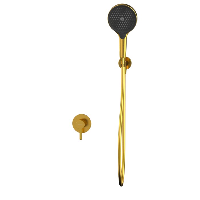 Душевая система скрытого монтажа, Whitecross Y brushed gold, брашированное золото арт. YSET02TOPGLB