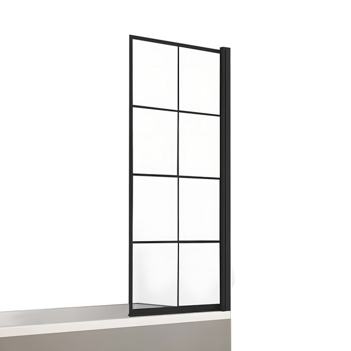 Шторка для ванны 70x140, New trendy New soleo black, черный арт. P-0047