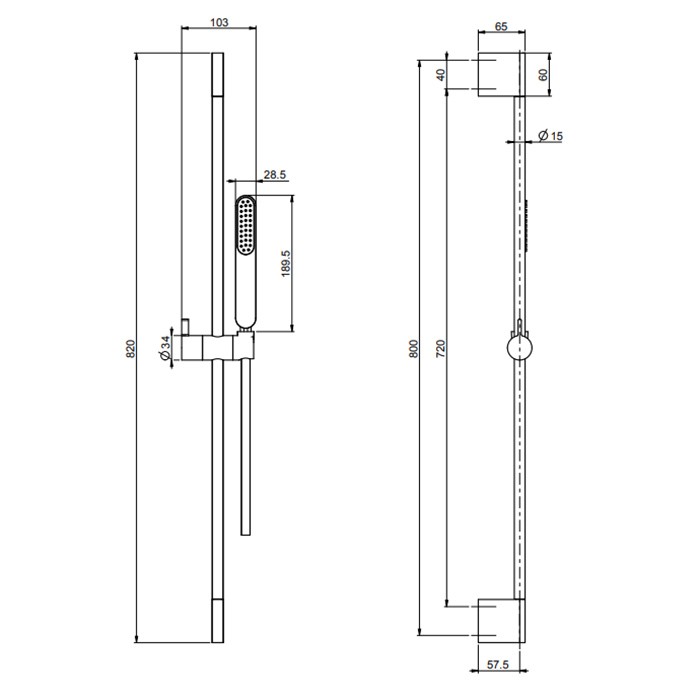 Fima Carlo Frattini душевая штанга с ручным душем и шлангом 1500 мм. wellness, хром арт. f2391cr
