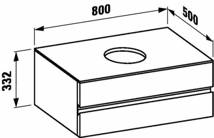 LAUFEN тумба под раковину 1897.1, IL BAGNO ALESSI ONE - 4.2402.3.097.630.1