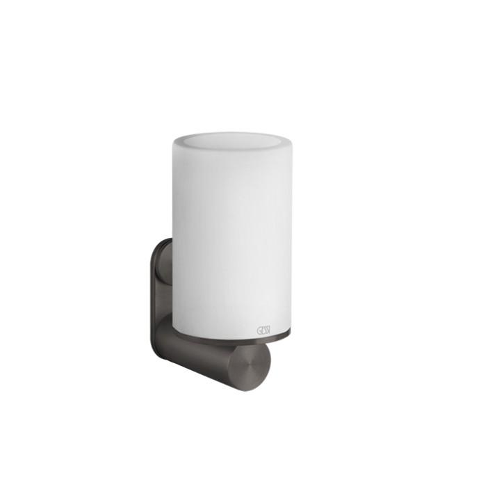 Gessi Стакан для зубных щеток настенный, 316, 54707#707 цвет: белый/brushed black metal pvd