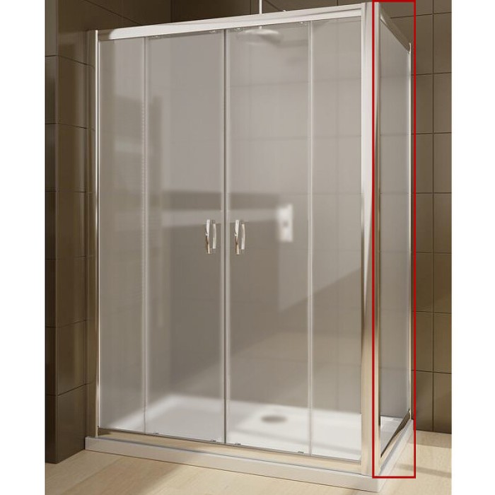 Radaway душевая стенка 100 профиль хром стекло фабрик, Premium Plus - 33423-01-06N