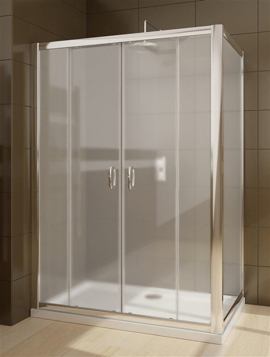 Radaway душевая стенка 100 профиль хром стекло фабрик, Premium Plus - 33423-01-06N