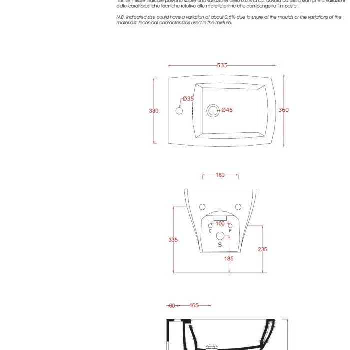 ArtCeram биде (подвесное), blackgomitolijz02 jazz цвет: черный