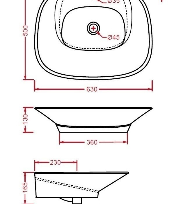 ArtCeram раковина (накладная), l3400 k цвет: белый