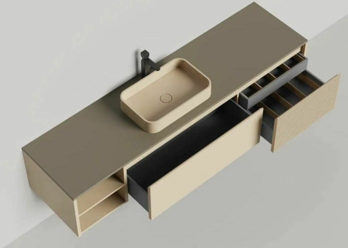 Salini подвесная тумба 2000, domino, 27d120a цвет: бежевый